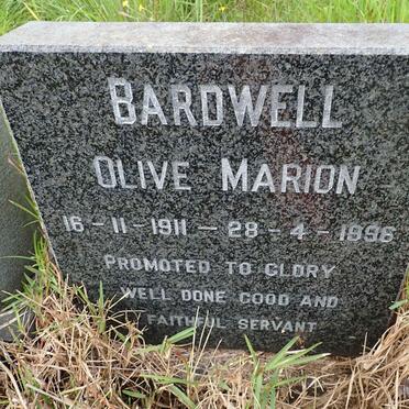 BARDWELL Olive Marion 1911-1996