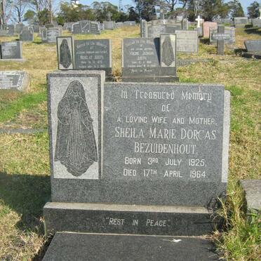 BEZUIDENHOUT Sheila Marie Dorcas 1925-1964