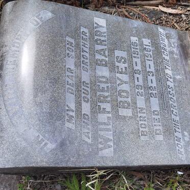 BOYES Wilfred Barry 1916-1961