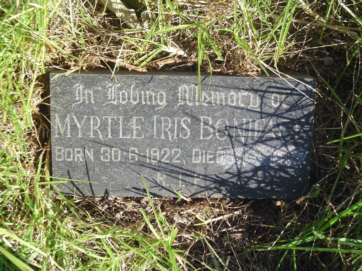 BONIFACE Myrtle Iris 1922-1967
