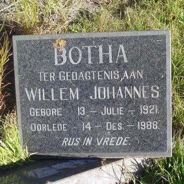 BOTHA Willem Johannes 1921-1988