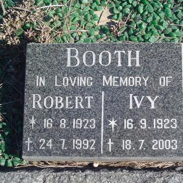 BOOTH Robert 1923-1992 &amp; Ivy 1923-2003 