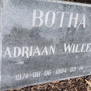 BOTHA  Adriaan Willem 1974-1984