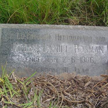 BOSMAN Willem Daniel -1966