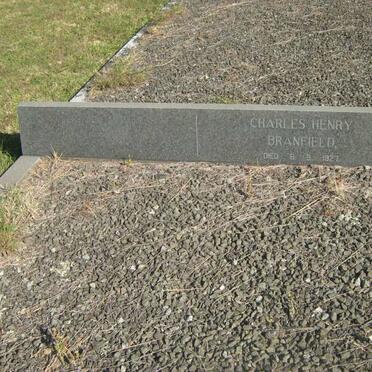 BRANFIELD Charles Henry -1927