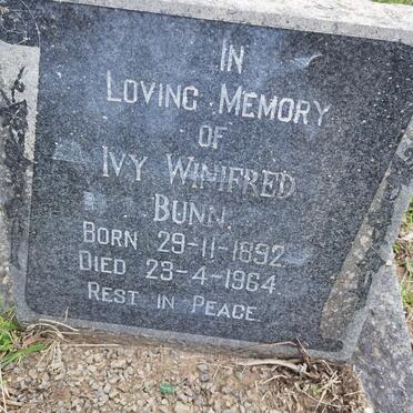 BUNN Ivy Winifred 1892-1964