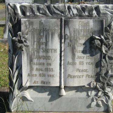 CAWOOD Mary Smith -1935 :: KING Charlotte M. -1926