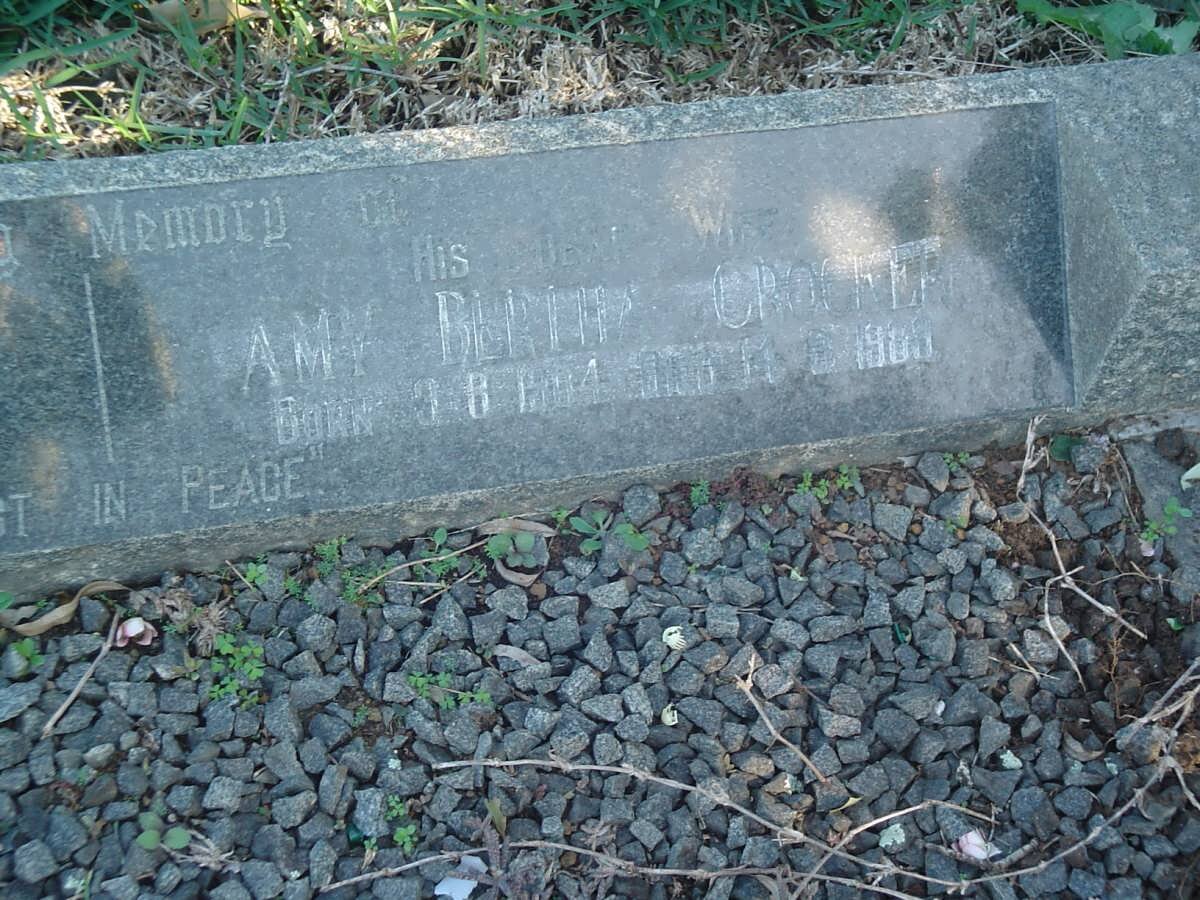 CROCKER Harry James 1904-1963 &amp; Amy Bertha 1904-1989