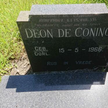 CONING Albertus Daniel, de 1938-2011 &amp; Susanna Elizabeth 1943-2006 :: DE CONING Deon 1966-1966