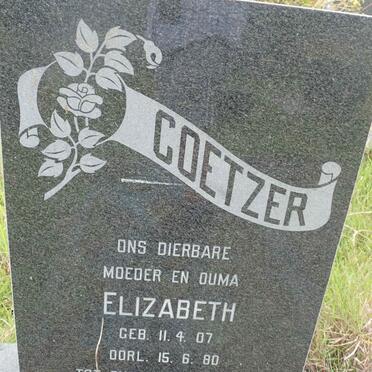 COETZER Elizabeth 1907-1980