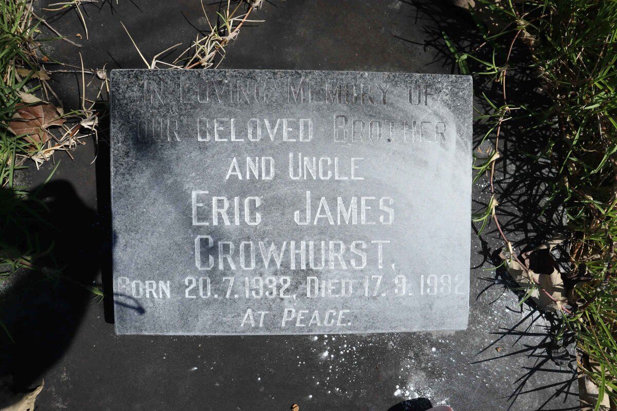 CROWHURST Eric James 1932-1992