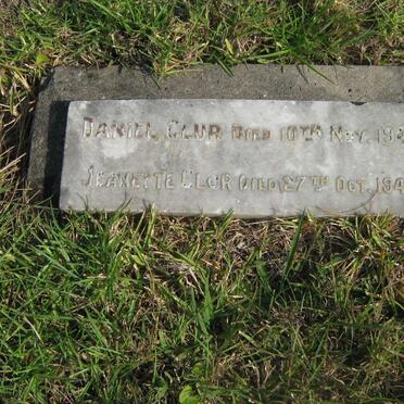 CLUR Daniel -1943 &amp; Jeanette -1945