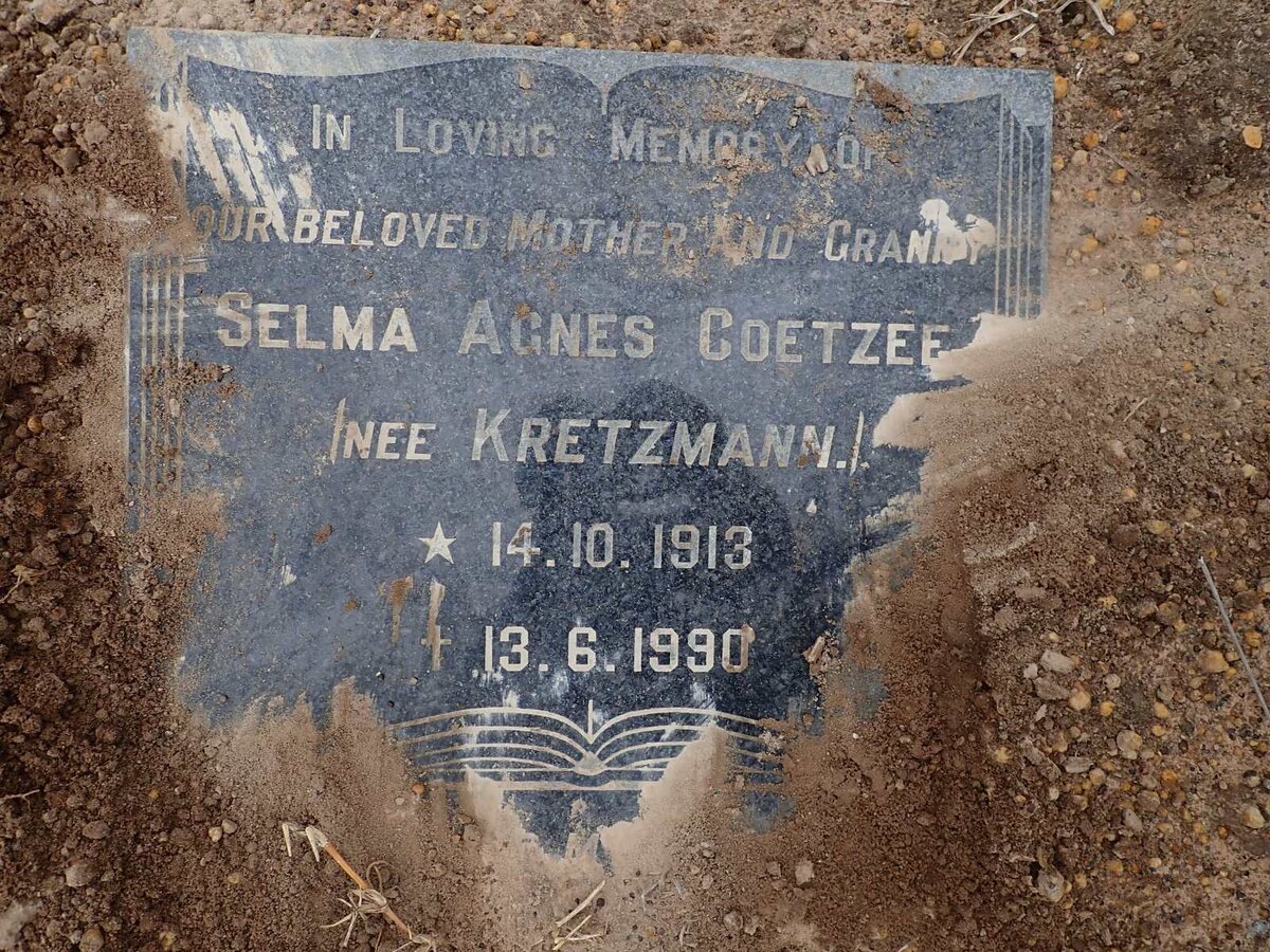 COETZEE Selma Agnes nee KRETZMANN 1913-1990