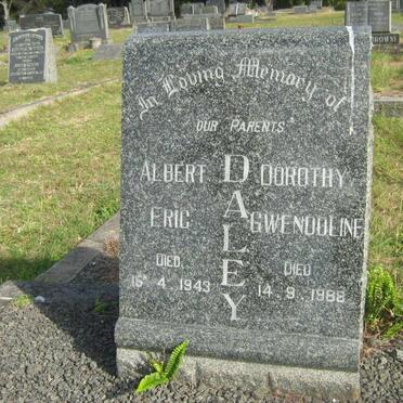 DALEY Albert Eric -1943 &amp; Dorothy Gwendoline -1988