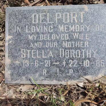DELPORT Stella Dorothy 1921-1985