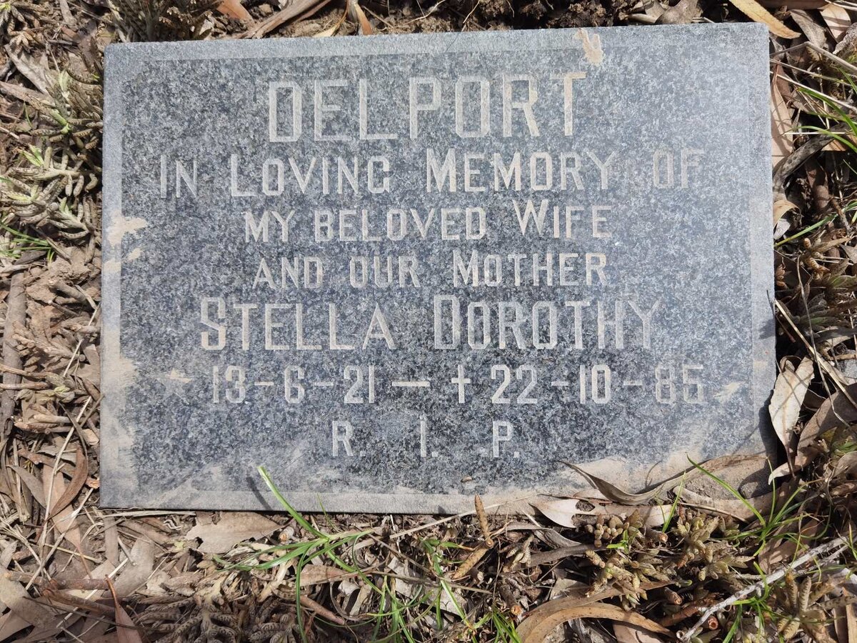 DELPORT Stella Dorothy 1921-1985