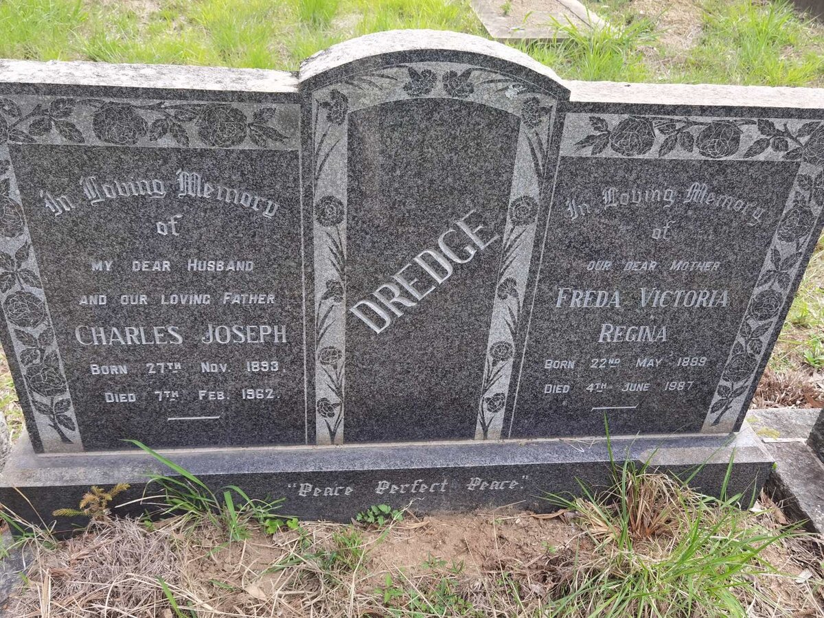 DREDGE Charles Joseph 1893-1962 & Freda Victoria Regina 1899-1987