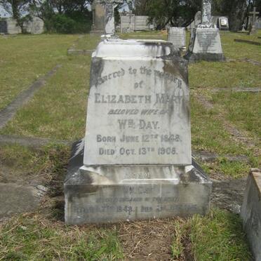 DAY William 1848-1915 &amp; Elizabeth Mary 1848-1908