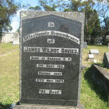 DAVIES James Wilmot 1911-1937