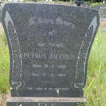 ELS Petrus Jacobus 1886-1969