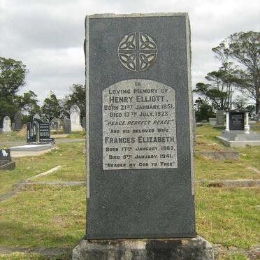 ELLIOTT Henry 1851-1923 &amp; Frances Elizabeth 1862-1941