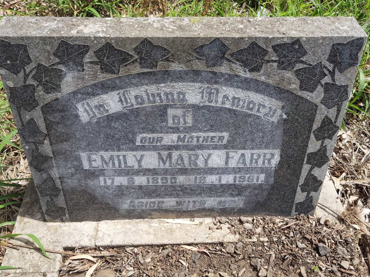 FARR Emily Mary 1890-1961