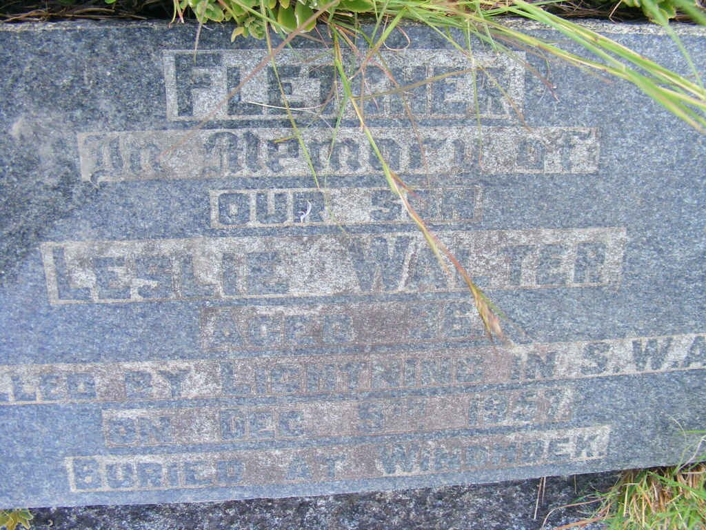 FLETCHER Leslie Walter -1957