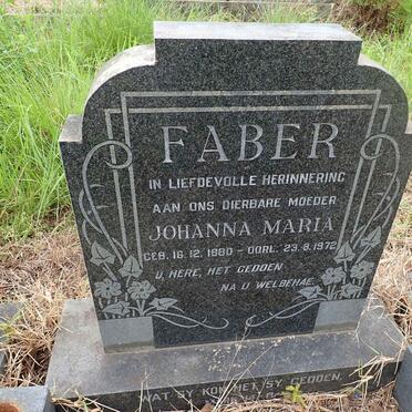 FABER Johanna Maria 1880-1972