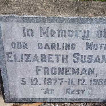FRONEMAN Elizabeth Susanna 1877-1960 :: SMITH Cecil John 1928-1977 ::  SMITH Suson -1985 _3