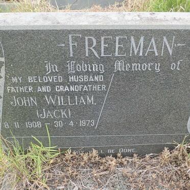 FREEMAN John William 1908-1973