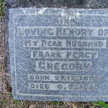 GREGORY Frank Percy 1881-1948