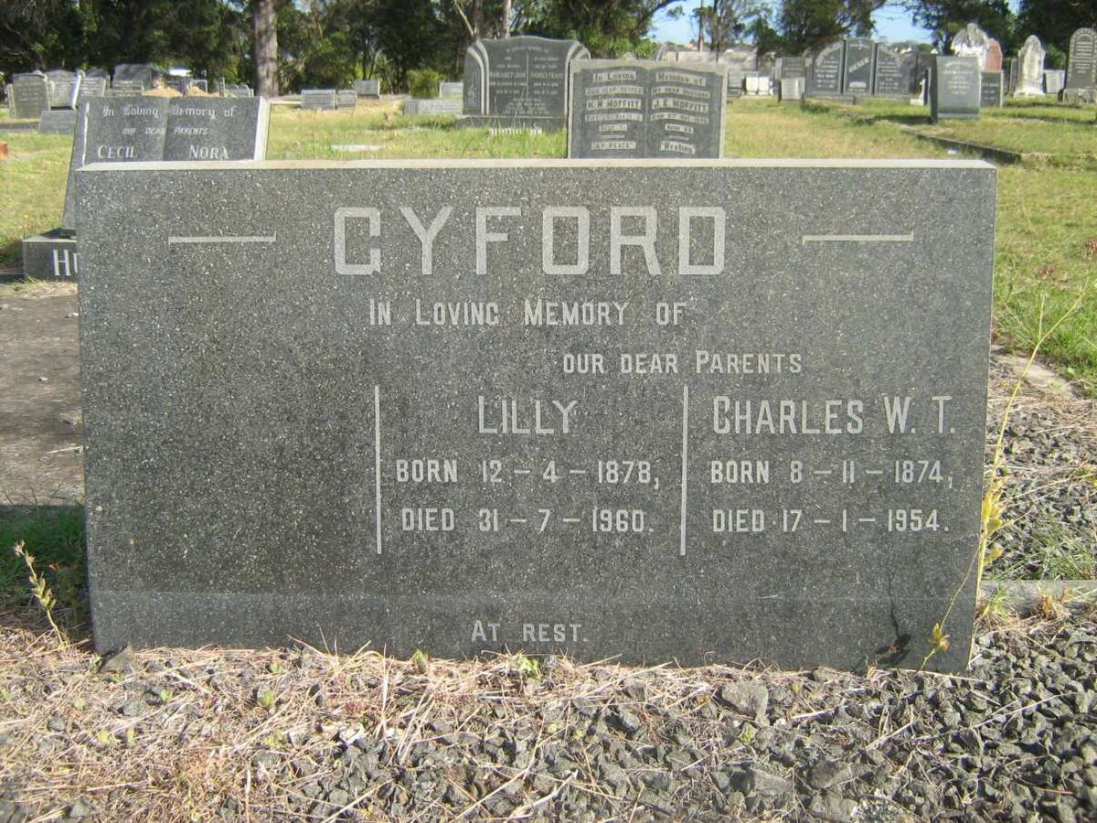 GYFORD Charles William Thomas 1874-1954 &amp; Lilly 1878-1960