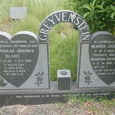 GREYVENSTEIN Hendrina Catharina 1922-2012 :: GREYVENSTEIN Gert Nicolas Johannes 1911-1980