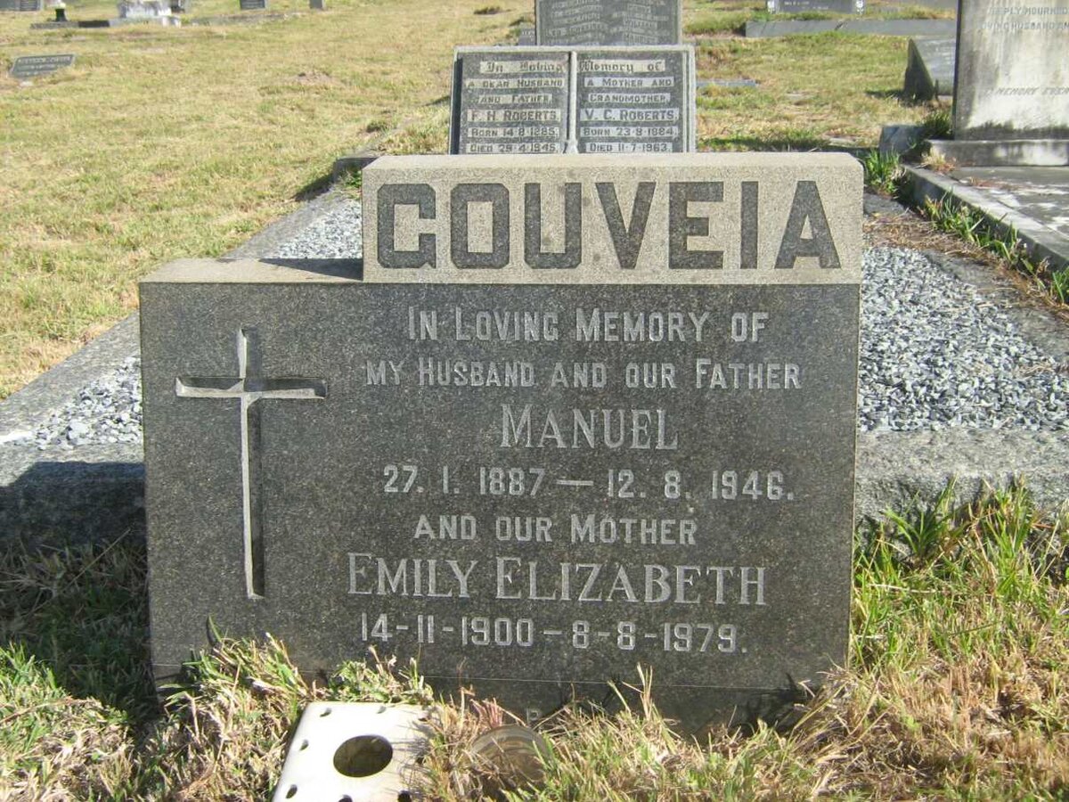 GOUVEIA Manuel 1887-1946 &amp; Emily Elizabeth 1900-1979
