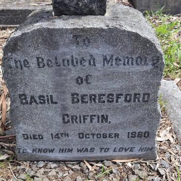 GRIFFIN Basil Beresford -1960