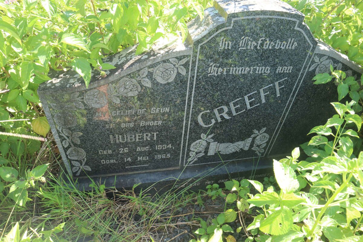 GREEFF Hubert 1934-1965