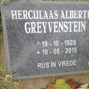 GREYVENSTEIN Hercules Albertus 1928-2015