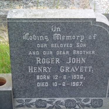 GRAVETT Roger John Henry 1936-1967