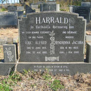 HARRALD Eric Alfred 1914-1966 &amp; Hendrinna Jacoba 1922-2000