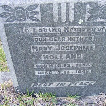 HOLLAND Mary Josephine 1858-1948