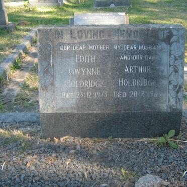 HOLDRIDGE Arthur -1963 &amp;  Edith Gwynne -1973 