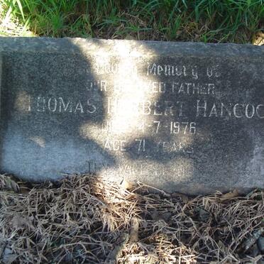 HANCOCK Thomas Herbert -1976