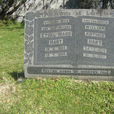 HART Ethel Maud 1882-1953 &amp; William Arthur 1874-1966