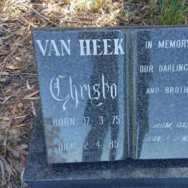 HEEK Christo, van 1975-1985