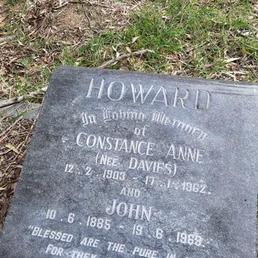 HOWARD John 1885-1969-Constance Anne DAVIES 1903-1962