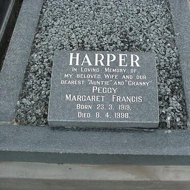 HARPER Peggy Margaret Francis 1919-1998