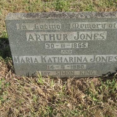 JONES Arthur -1965 &amp; Maria Katharina -1980