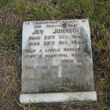 JOHNSON Joy 1943-1943