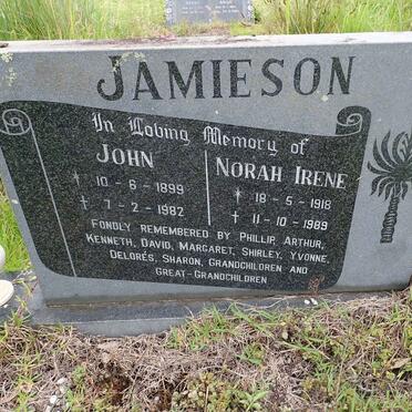 JAMIESON John 1899-1982 &amp; Norah Irene 1918-1989