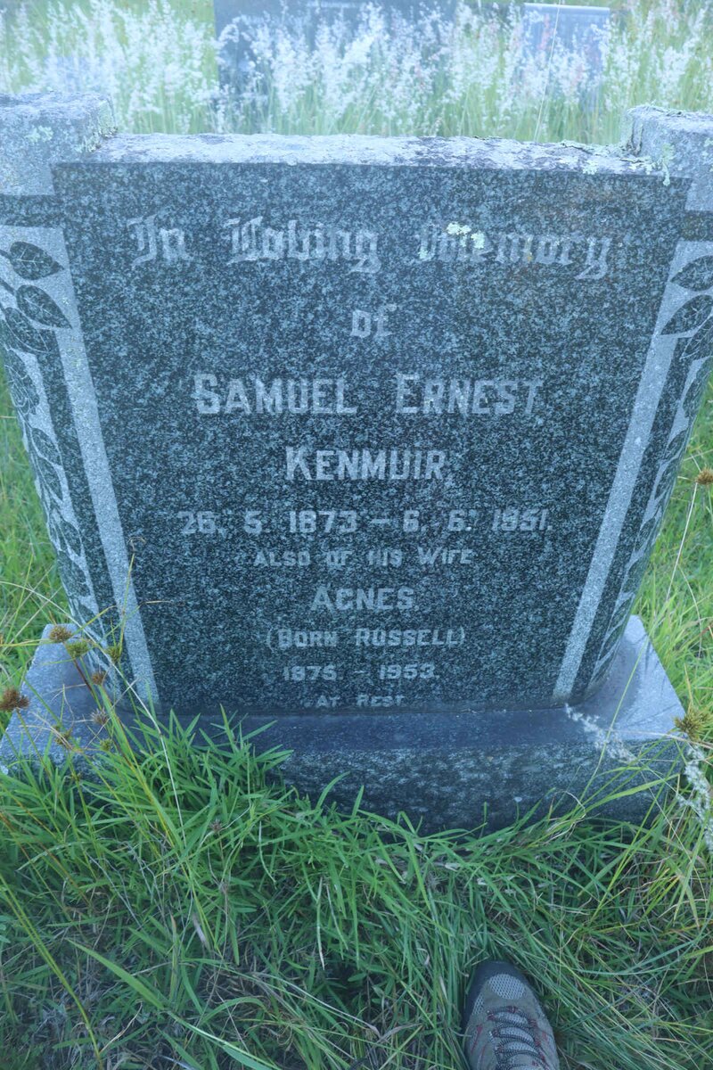 KENMUIR Samuel Ernest 1873-1951 &amp; Agnes RUSSELL 1875-1953